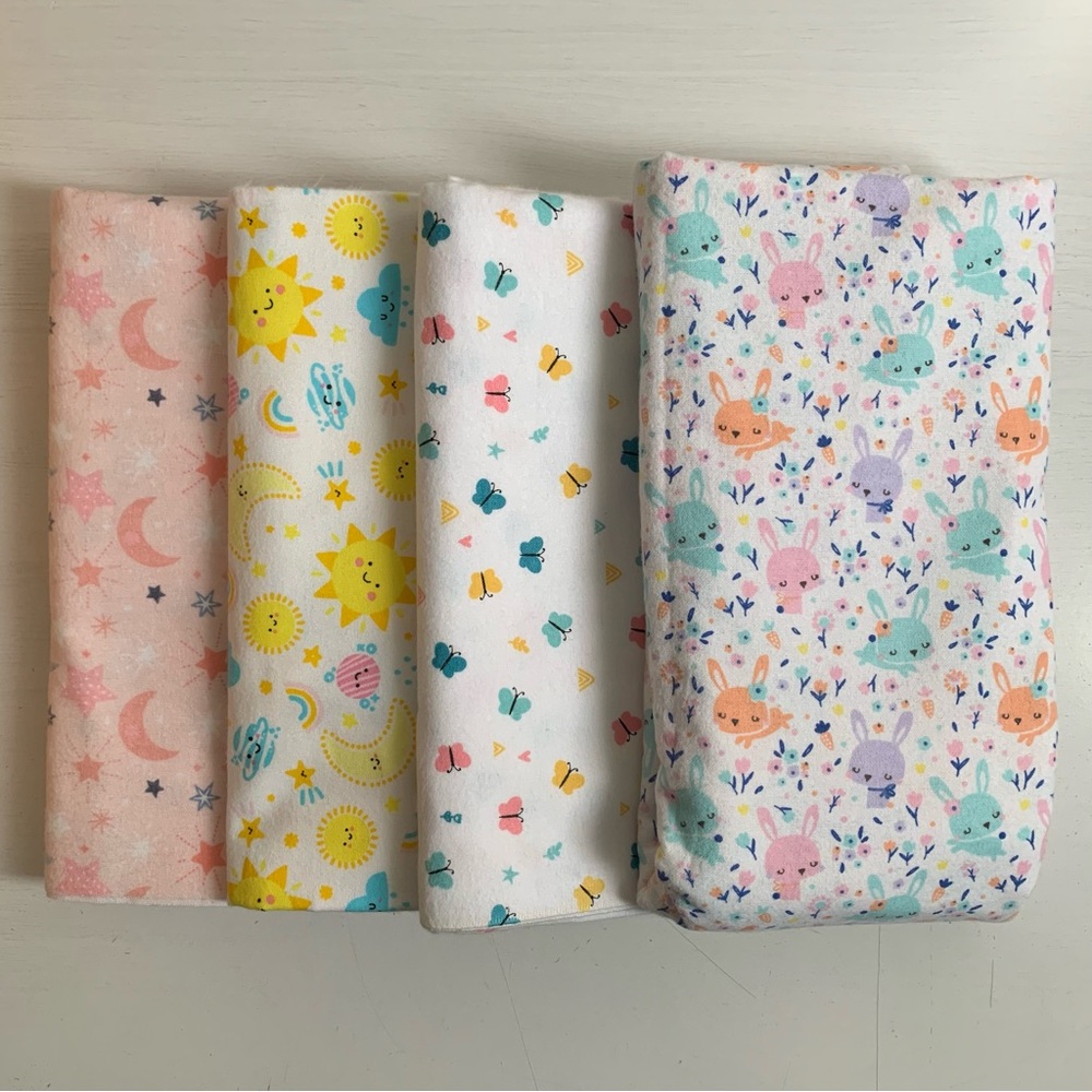 Flannel Fabric 4pc Bundle